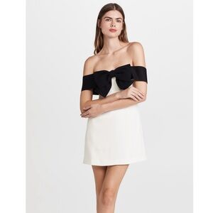 Self- Portrait Off The Shoulder Bow Dress